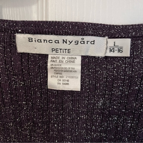 PURPLE METALLIC TWIN SET BY BIANCA NYGÅRD - Picture 7 of 11